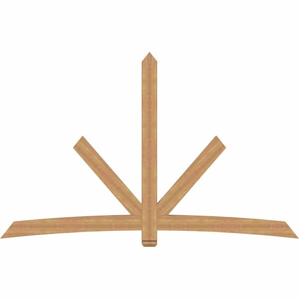 Ekena Millwork Alberta Timber Gable Bracket, Western Red Cedar, 108"W x 68"H x 3 1/2"D x 5 1/2"F, 15/12 Pitch GBW108X68X0406ALB00SWR - main